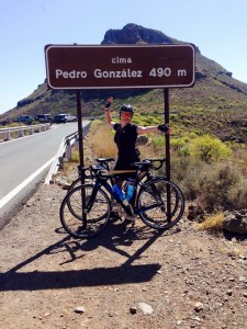 Cycling up Pedro Gonzales