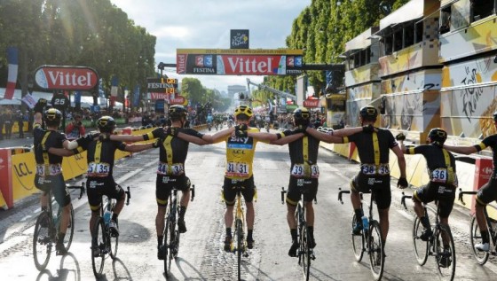 Chris Froome Team Sky Winning Tour 2015